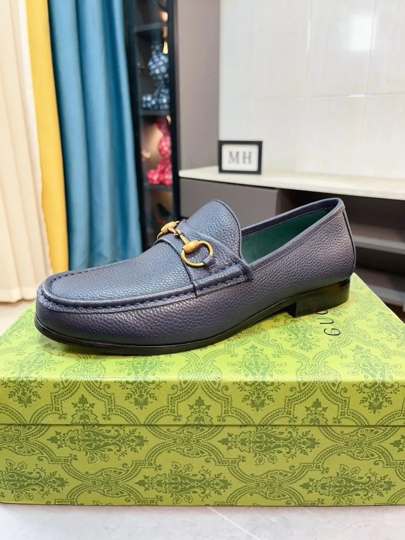 Men's Men's Shoes💰560🌹🌹[GUCCI] Gucci leather shoes are the most popular classic. Synchronized with the official website, the upper is made of Italian first-layer cowhide ➕cowhide lining, with unique brand and unique craftsmanship. Highlighting the hot style of the new year. Stop hesitating, stop wandering, get it now. Number: 38--44